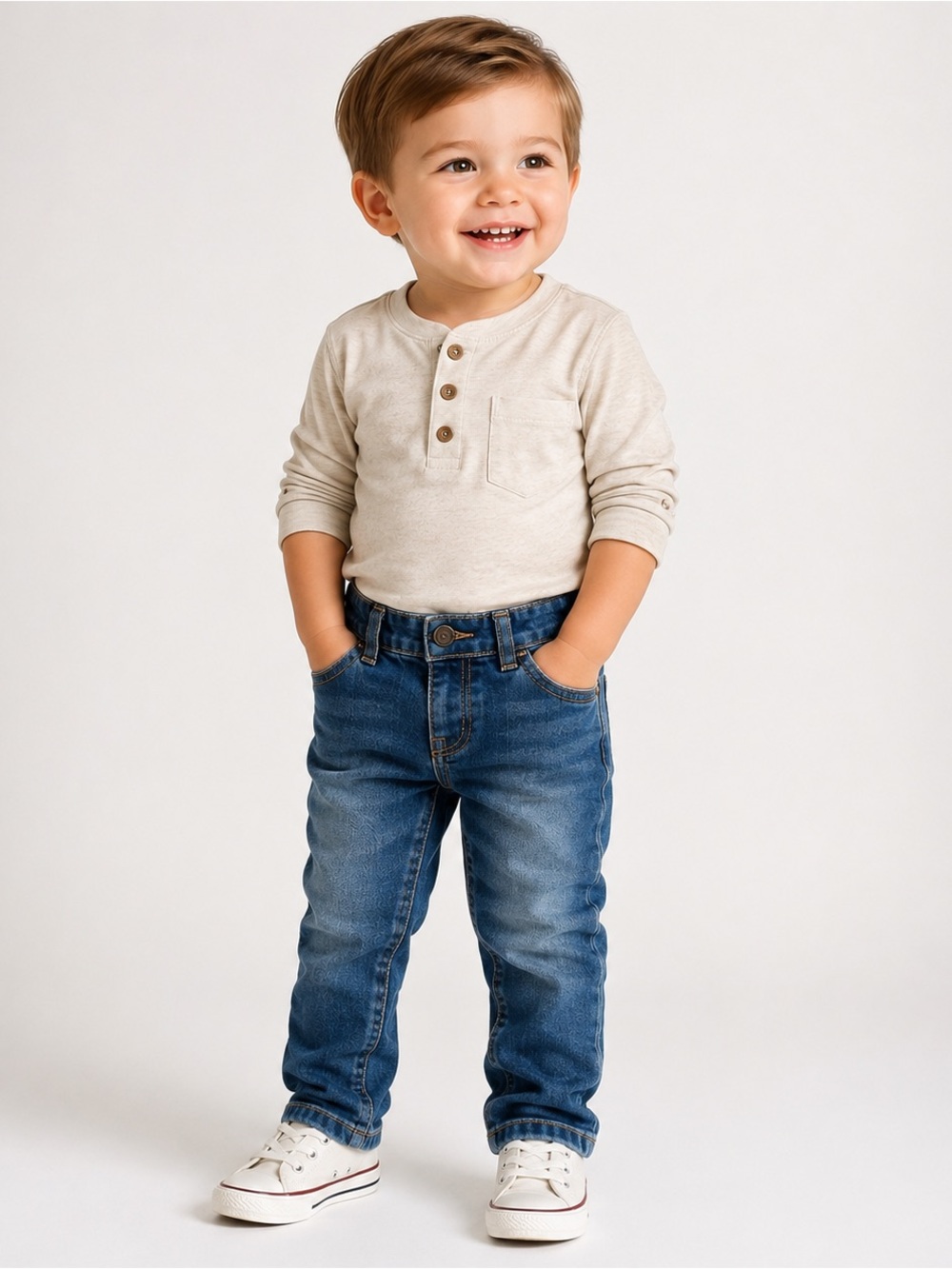 The Children’s Place Boys 2T Skinny Jeans Medium Wash Pull On Denim
